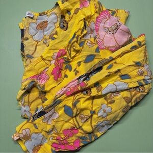 Mango Yellow Ruffled Blouse